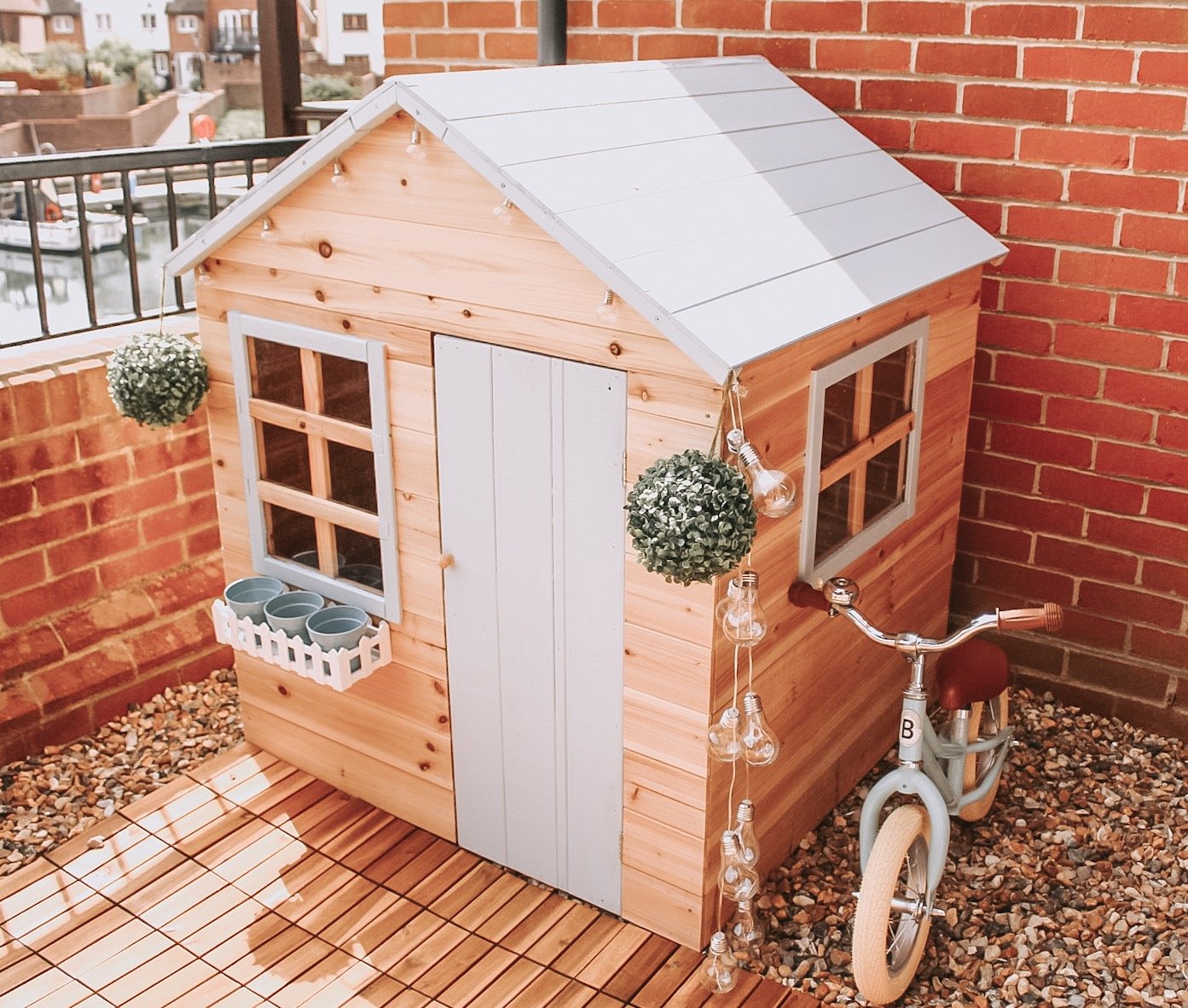 outdoor playhouse diy decorate natural