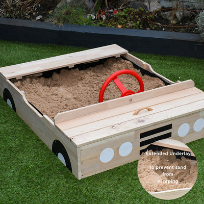 Car Sandpit with Cover